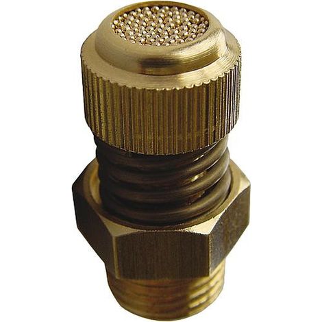 Silencieux reglable avec vis moletee G 1/8 (1/2)