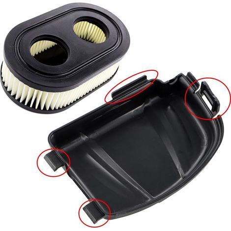 MCHNIC Couvercle de Filtre à Air avec Filtre pour Tondeuse à Gazon Briggs & Stratton Séries 550E 550EX 575EX Eco-Plus 625E - Remplace 595658 590548 798452 (1/5)