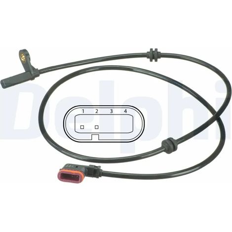 Capteur, vitesse de roue Delphi Technologies SS20498 MERCEDES-BENZ 204 540 03 17