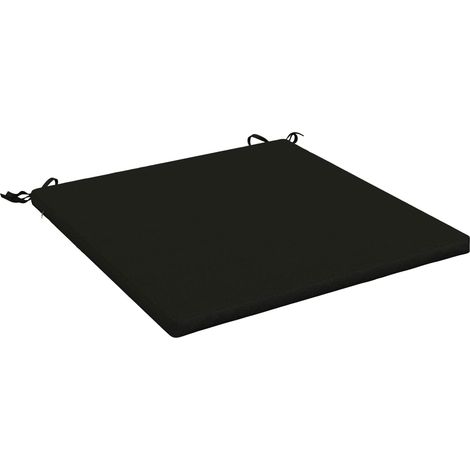 Coussin de siège 1 pièce SOEST 100 % polyester Noir vidaXL