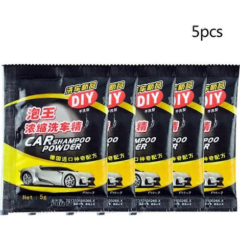 5-teiliges Autowaschpulver-Shampoo-Multifunktions-Reinigungsset