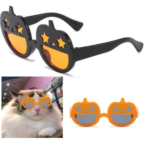 Accessoires pour poupées - Accessoires photo originaux - Accessoires pour animaux - Lunettes pour petits chiens et chats - Citrouille jaune