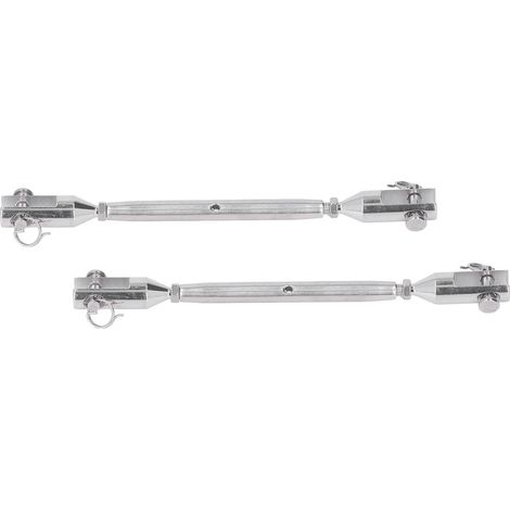 2 Stück Spannschloss mit Haken aus Edelstahl für Marine M5 (1/5)
