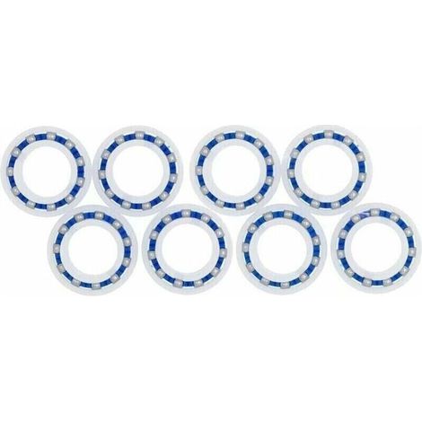 Lot de 8 roulements Roue Polaris 280 180 Robot adaptables pour Nettoyeur de Piscine C60 C-60 (1/4)