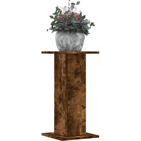 Plant Stands 2 pcs Smoked Oak 30x30x60 cm Engineered Wood vidaXL