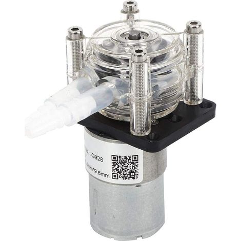 Ej.Life – Pompe péristaltique 500ml/min – DC 24V pour aquarium et laboratoire – Débit précis – Moteur à engrenage brossé silencieux – Tube en silicone alimentaire