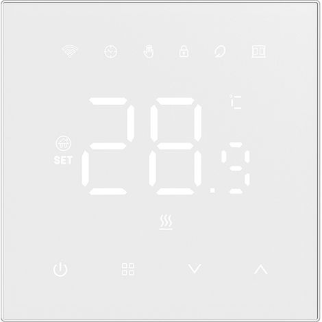 Thermostat WiFi Intelligent pour Chauffage de l'Eau - Blanc (1/5)