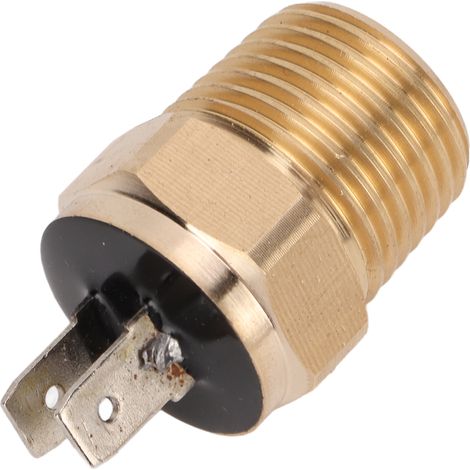 Ventilateur radiateur avec capteur thermique 4110225, pièce de rechange compatible Polaris Magnum 425, 500, Scrambler 500, refroidissement moteur, laiton, kit complet. (1/5)