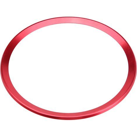 Enjoliveur de volant en alliage d'aluminium pour Audi A1, A3, A4, A5, A6, Q3, Q5, rouge (1/5)