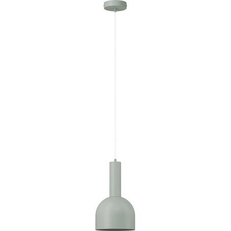 Lustre suspendu scandinave vert sauge abat-jour cloche 1xE27 15W VITRUM Sigma Lighting (1/2)