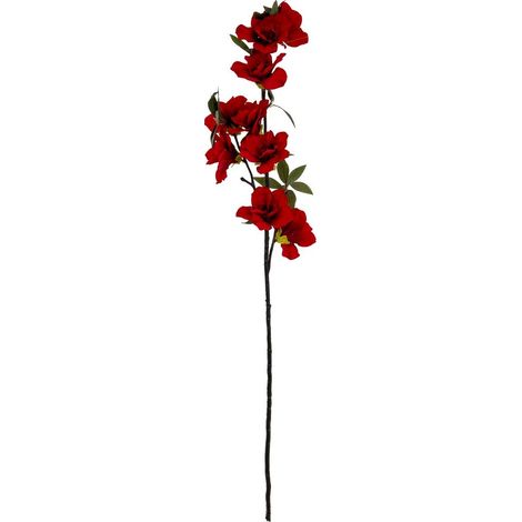Crimson Bloom Large Spray Artificial Flower - Plastic - L11 x W11 x H92 cm - Red