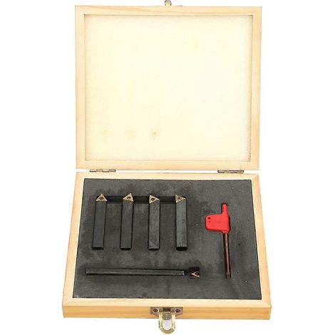 5-teiliger Wendeschneidplatten-Drehwerkzeugsatz mit Hartmetalleinsätzen zum Schneiden und Anfasen F4-1-10 mm
