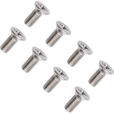 8pcs Générique Vis Rotor Disque Frein Avant En Acier Inoxydable, 93600-06014-0H Acier Inoxydable Vis Rotor, Vis De Rotor De Disque De Frein Avant En Acier Inoxydable Fit for Voiture (1/4)