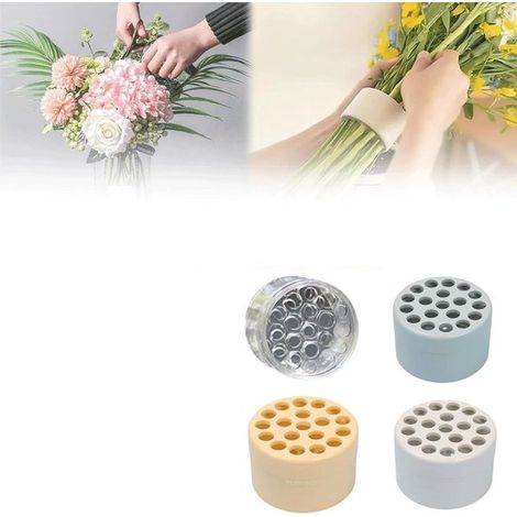 4er Pack spiralförmige Ikebana Stielhalter für Blumen Blumengitter für Vasen Blumenformer Zubehör für Blumenarrangements Blumenigel für Vasen (1/5)