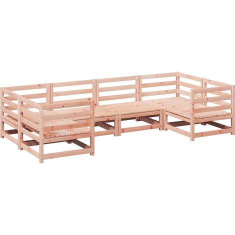 Maison Exclusive - 6-tlg. Garten-Sofagarnitur Massivholz Douglasi