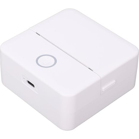 Imprimante Bluetooth de poche, compacte et multifonctionnelle, machine à créer des étiquettes autocollantes thermiques sans fil pour la maison et l'école, avec 10 rouleaux de papier. (1/5)