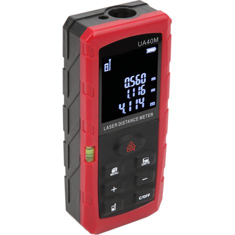 Télémètre UA40M : télémètre laser numérique de 40 m avec écran LCD et mesure d'angle haute précision pour l'industrie (1/5)