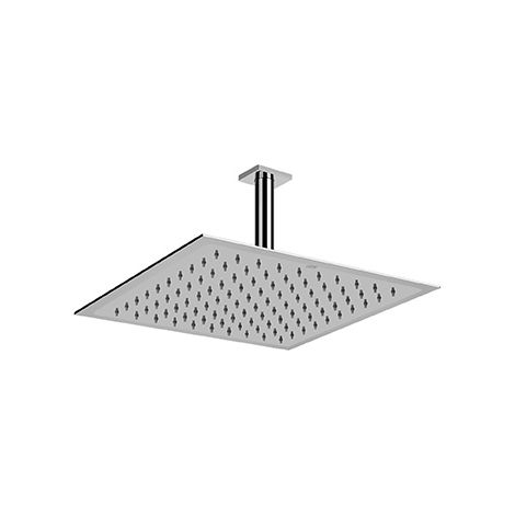 Gessi Emporio Antikalk-Kopfbrause mit Gelenk und Deckenarm, Länge (1/3)