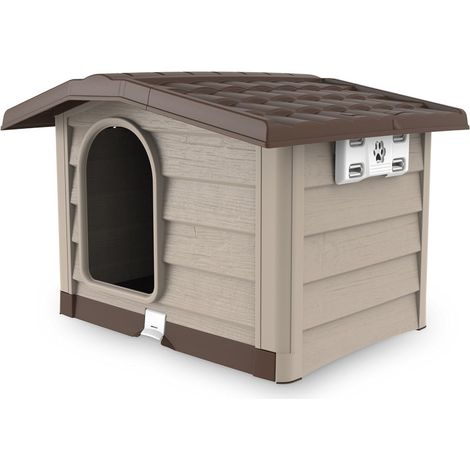 Niche bungalow pour chien - Taille L - Beige - H 77 x L 110 x P 94 cm - Livraison gratuite (1/5)