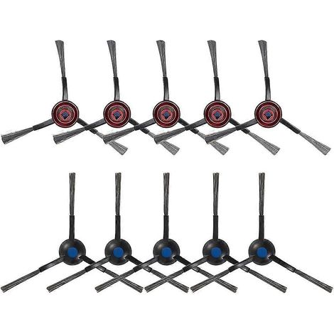 Lot de 10 brosses latérales compatibles avec les aspirateurs robots T30 Pro Omni/T30pro (pièces de rechange) (1/5)