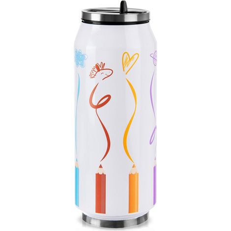 Tazza termica, bottiglia in acciaio inox a tenuta stagna per caffè, 500 ml (1/5)