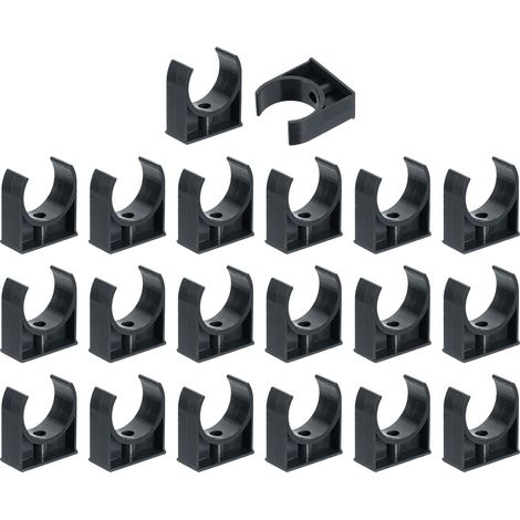 20Pcs Attaches De Tuyau En PVC Support D'irrigation Pour 50mm OD (1/5)