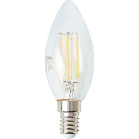 Litecraft Light Bulb 4 Watt E14 Small Edison Screw Candle Natural White LED - Clear
