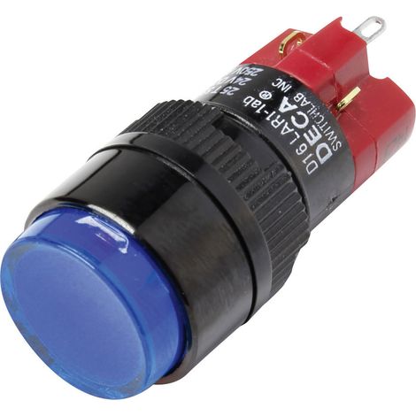 DECA D16LAR1-1abKB D16LAR1-1abKB Druckschalter 250 V/AC 5 A 1 x Aus/Ein rastend Blau IP40 1 St.