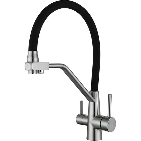 Grifo de cocina WEZER INX4A-08 con conexión para filtro de agua. (1/2)