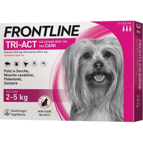 FRONTLINE TRI-ACT  2- 5 KG 3 PIPETTE- FRONTLINE- 1,0 pz