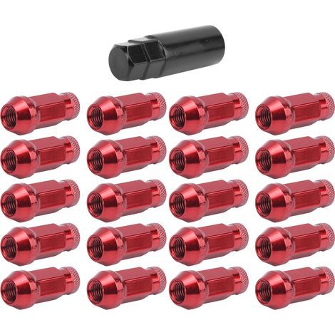 20 Stück 50BV30 Radmuttern aus legiertem Stahl, M12x1,5, hochfestes Gewinde, rot, Ersatz für Mazda (1/5)