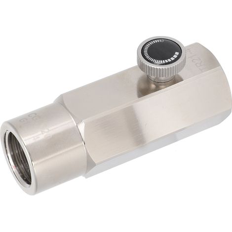 Adaptateur de remplissage de cartouche de CO2, connecteur CGA320, accessoire pour valve de remplissage de soda, argent (1/5)
