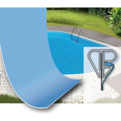 Liner per piscina interrata ovale 916 x 460 h150 cm   Blu  0,6 mm