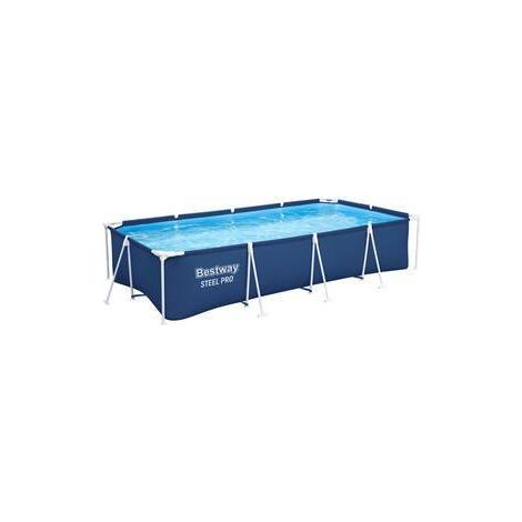 PISCINA STEEL PRO C/TELAIO E POMPA 400X211X81 56424