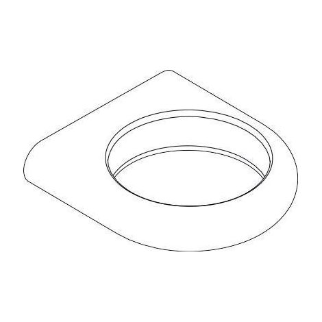 hansgrohe Rosette für Thermostat mit Ab-, Umstellventil Unterputz iBox universal, Chrom