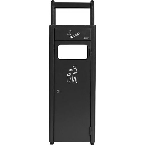 Combiné Collecteur de Déchets 24L avec Cendrier 3,3L - Probbax (1/3)