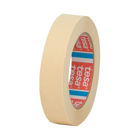 Ruban de masquage Tesa en papier cre'pon pour protection batiment rouleau de 50 me'tres hauteur 25 mm