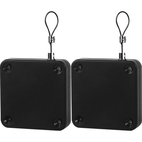 Fermeture automatique de porte coulissante avec capteur sans perçage, câble en acier, pour salle de bain chambre bureau (1/5)