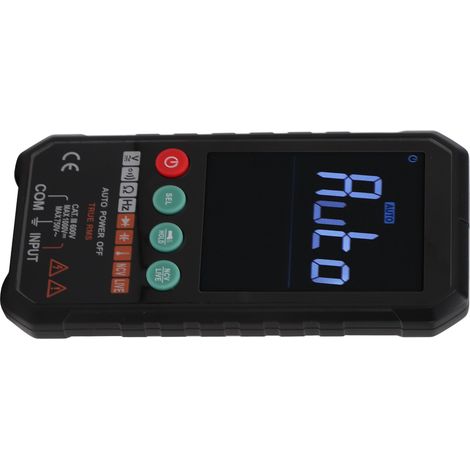 Multimètre automatique intelligent FY107C 1000 V, haute précision, petit format, portable, testeur de tension et de résistance AC/DC. (1/5)