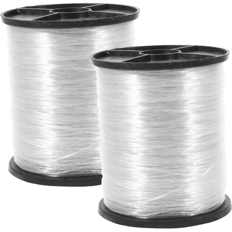 2 rouleaux de fil suspension transparent invisible pour cadres photo (1/5)