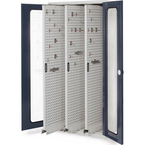 Kappes ®RasterPlan Vertikalschränke 1950x1000x600mm Modell 85 Sichtfenstertüren anthrazitgrau