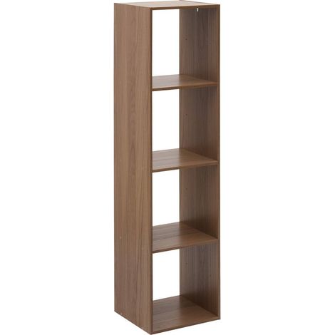 Étagère mix'n modul 4 cases rectangulaire marron - 5five (1/3)