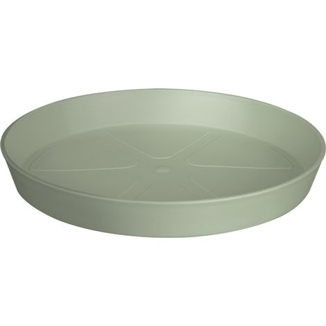Elho Loft Urban Soucoupe Ronde 21 - Vert - L 21 x B 20.9 x H 3 cm - extérieuraccessoires - 100% recyclé (1/2)