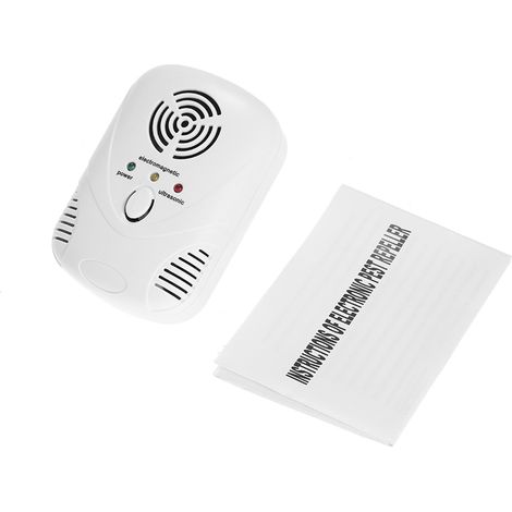 Dispositivo electrónico repelente de roedores con canales ultrasónicos y electromagnéticos – Cono de trabajo electrónico multifuncional con luz nocturna (1/5)