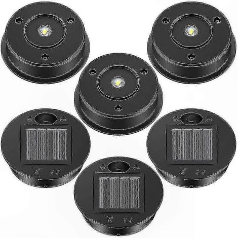 Lot de 6 couvercles de rechange pour lampes solaires, couvercles de lanternes LED avec panneaux solaires (1/5)