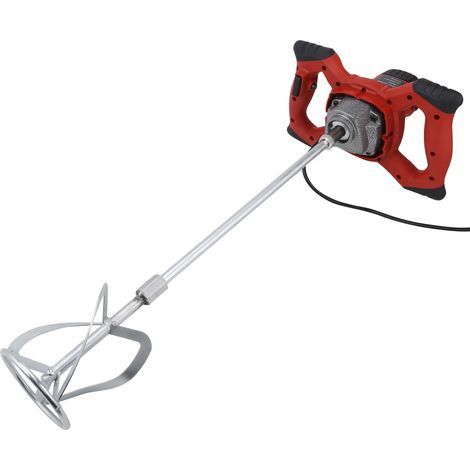 1500W Mortar Mixer, 6 Speeds, 220V Concrete Tap, Spiral Shaft, Mortar Mixer, Manual Mixer for Food, Plaster, and Paint (1/3)