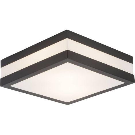 Brilliant 96233/63 Matteo Lampada a soffitto per esterni E27 22 W Antracite