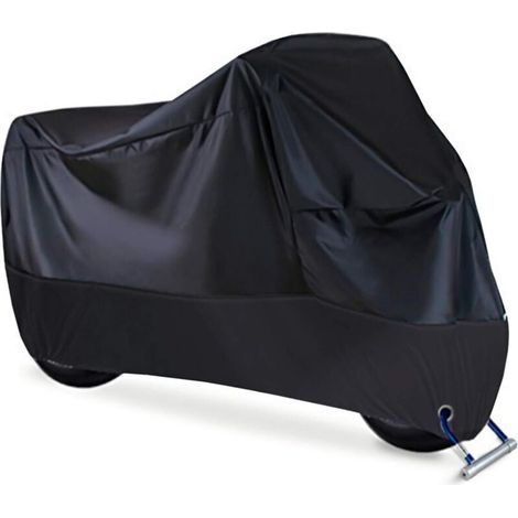 Housse Moto Exterieur , Bache Protection Moto , Anti Pluie Anti Neige Anti Poussière , 210T ,4XL , 295x110x140cm (1/5)