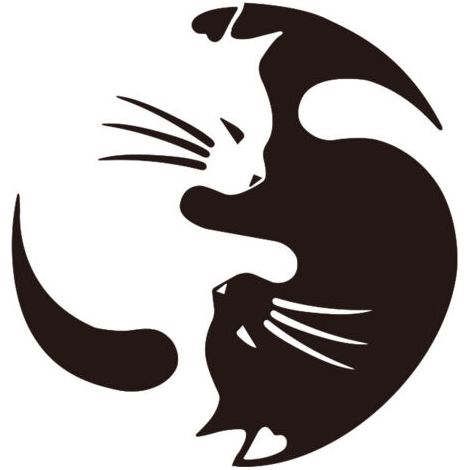 Cat Lover Vinyl Sticker Car Wall Laptop Sticker, lot de 2pcs (1/5)