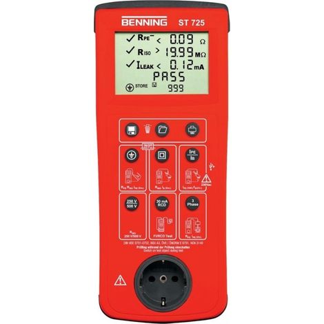 Benning ST 725 tester conforme VDE 0701-0702